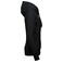 Sudadera capucha y cremallera reciclado mujer K4031. Color negro.
