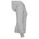 Sudadera capucha y cremallera reciclado mujer K4031. Color gris oxford.