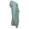 Sudadera capucha y cremallera reciclado mujer K4031. Color salvia.