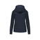 Sudadera capucha y cremallera reciclado mujer K4031. Color azul marino.