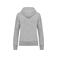 Sudadera capucha y cremallera reciclado mujer K4031. Color gris oxford.