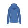 Sudadera capucha y cremallera reciclado mujer K4031. Color azul real claro.