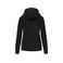 Sudadera capucha y cremallera reciclado mujer K4031. Color negro.
