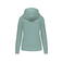 Sudadera capucha y cremallera reciclado mujer K4031. Color salvia.