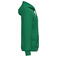 Sudadera capucha reciclada unisex K4041. Color verde kelly.
