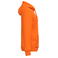 Sudadera capucha reciclada unisex K4041. Color naranja.