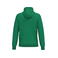 Sudadera capucha reciclada unisex K4041. Color verde kelly.