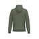 Sudadera capucha reciclada unisex K4041. Color verde alcaparra.