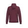 Sudadera capucha reciclada unisex K4041. Color vino.