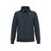 Sudadera capucha y cremallera reciclada unisex K4042. Color azul marino.