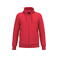 Sudadera capucha y cremallera reciclada unisex K4042. Color rojo.