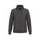 Sudadera capucha y cremallera reciclada unisex K4042. Color gris oscuro.