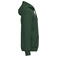 Sudadera capucha y cremallera reciclada unisex K4042. Color verde bosque.