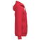 Sudadera capucha y cremallera reciclada unisex K4042. Color rojo.
