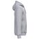 Sudadera capucha y cremallera reciclada unisex K4042. Color gris oxford.