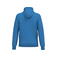 Sudadera capucha y cremallera reciclada unisex K4042. Color azul real claro.
