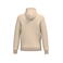 Sudadera capucha y cremallera reciclada unisex K4042. Color arena clara.