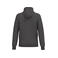 Sudadera capucha y cremallera reciclada unisex K4042. Color gris oscuro.