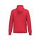 Sudadera capucha y cremallera reciclada unisex K4042. Color rojo.