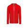 Sudadera capucha y cremallera hombre K438. Color rojo.