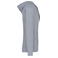 Sudadera capucha y cremallera hombre K438. Color gris oxford.