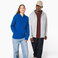 Sudadera capucha y cremallera unisex K444. .