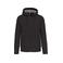Sudadera capucha y cremallera unisex K444. Color gris oscuro.