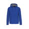 Sudadera capucha y cremallera unisex K444. Color azul real claro.