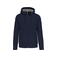 Sudadera capucha y cremallera unisex K444. Color azul marino.