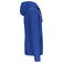 Sudadera capucha y cremallera unisex K444. Color azul real claro.