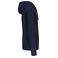Sudadera capucha y cremallera unisex K444. Color azul marino.
