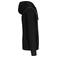 Sudadera capucha y cremallera unisex K444. Color negro.