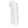 Sudadera capucha y cremallera unisex K444. Color blanco.