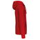Sudadera capucha y cremallera unisex K444. Color rojo.