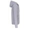 Sudadera capucha y cremallera unisex K444. Color gris oxford.