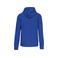 Sudadera capucha y cremallera unisex K444. Color azul real claro.