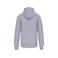 Sudadera capucha y cremallera unisex K444. Color gris oxford.