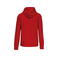 Sudadera capucha y cremallera unisex K444. Color rojo.