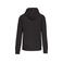 Sudadera capucha y cremallera unisex K444. Color gris oscuro.