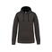 Sudadera capucha hombre K446. Color gris oscuro/negro.