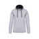 Sudadera capucha hombre K446. Color gris oxford/negro.