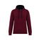 Sudadera capucha hombre K446. Color vino/azul marino.