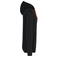 Sudadera capucha hombre K446. Color negro/naranja.