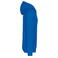 Sudadera capucha hombre K446. Color azul real claro/blanco.