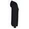 Sudadera capucha hombre K446. Color negro/verde kelly claro.