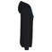 Sudadera capucha hombre K446. Color negro/azul real claro.