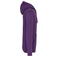 Sudadera capucha hombre K446. Color morado/gris oxford.