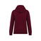 Sudadera capucha hombre K446. Color vino/azul marino.
