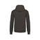 Sudadera capucha hombre K446. Color gris oscuro/negro.
