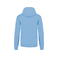 Sudadera capucha hombre K446. Color azul cielo/blanco.